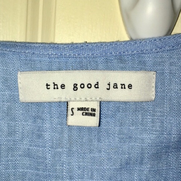 Anthropologie Blue Romper | The Good Jane | S EUC Preppy Summer Coastal Grandma - Picture 2 of 6